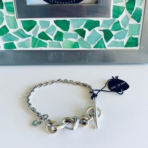 Pandora Knotted Heart T-Bar Bracelet